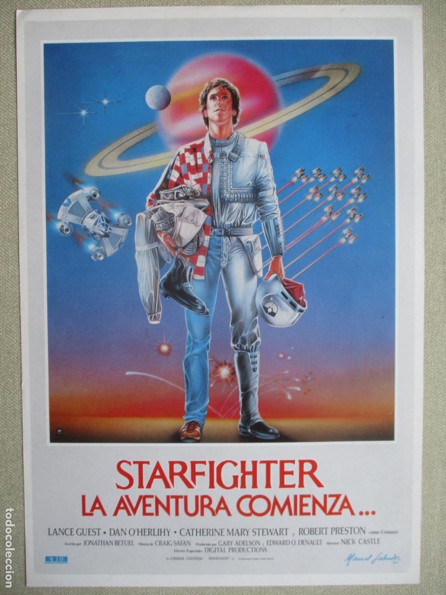 Cine: STARFIGHTER, LA AVENTURA COMIENZA. GUIA ORIGINAL ESTRENO. PEDIDO MINIMO EN GUIAS 10 EUROS.