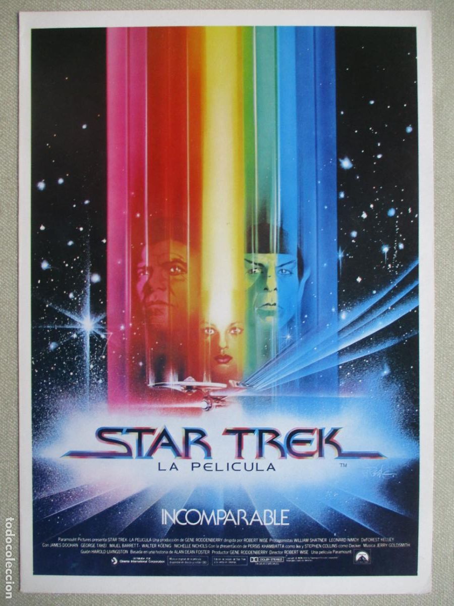 Cine: STAR TREK LA PELICULA. GUIA ORIGINAL ESTRENO. PEDIDO MINIMO EN GUIAS 10 EUROS.