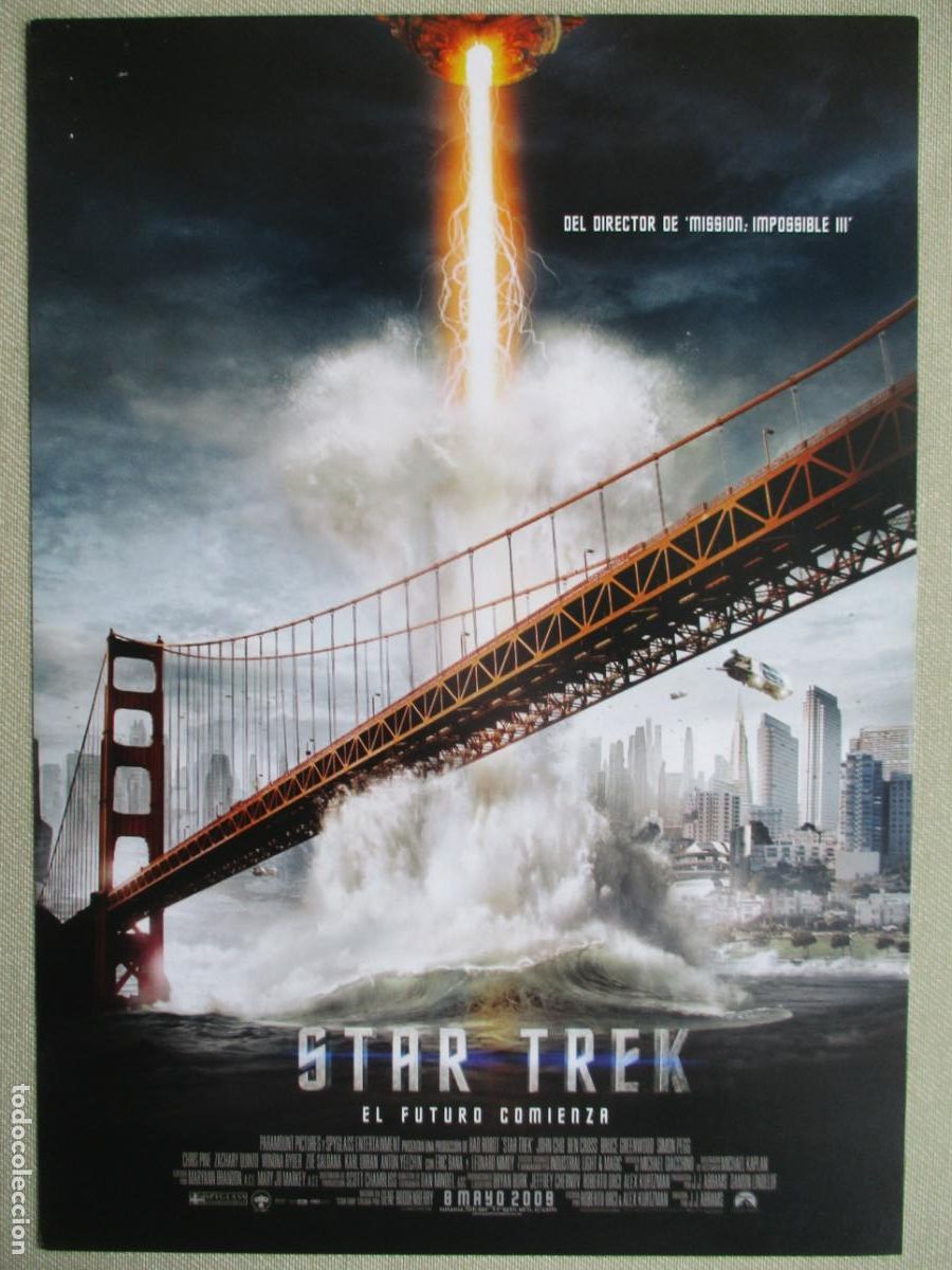 Cine: STAR TREK EL FUTURO COMIENZA. GUIA ORIGINAL ESTRENO. PEDIDO MINIMO EN GUIAS 10 EUROS.