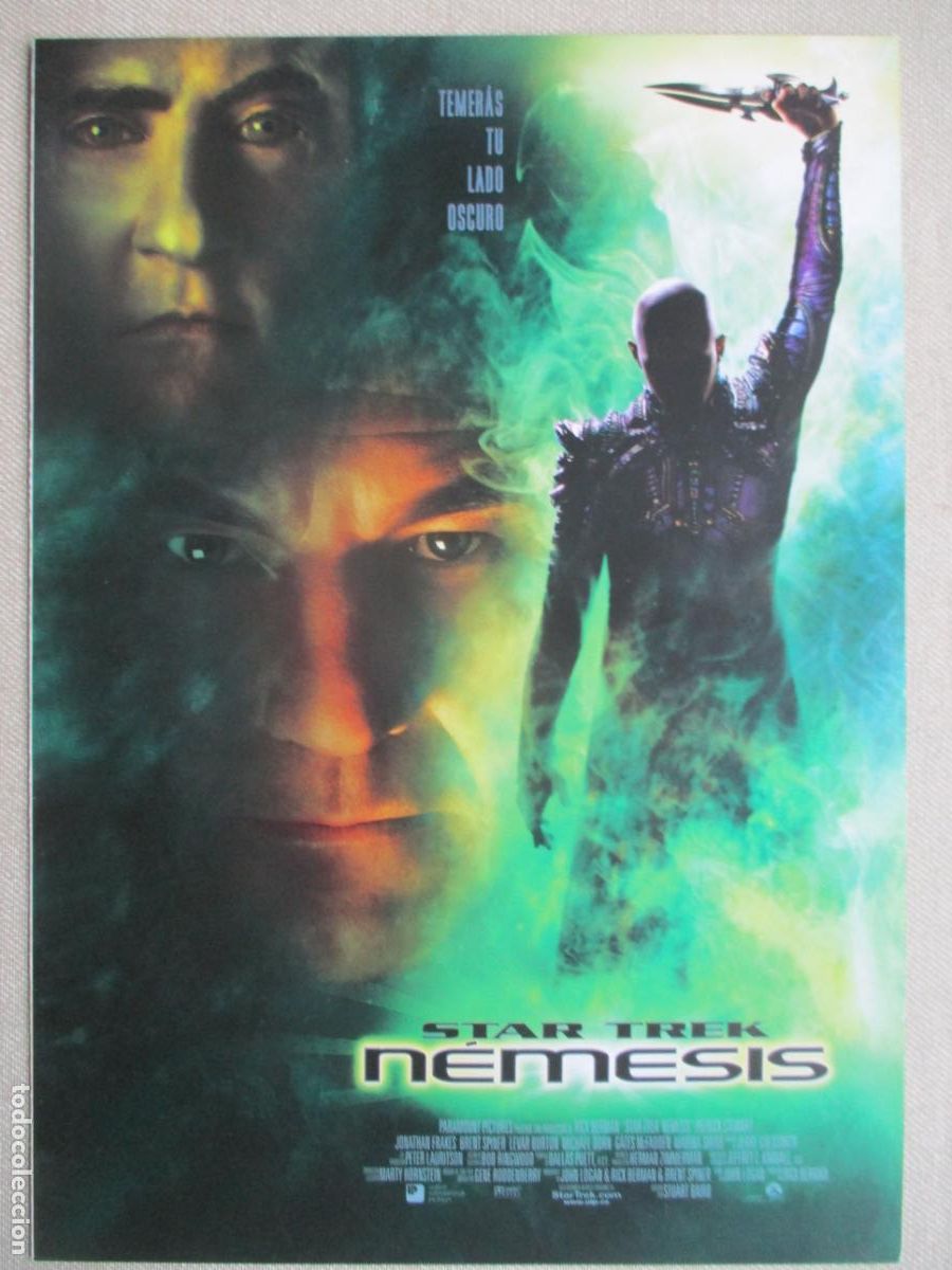Cine: STAR TREK NEMESIS. GUIA ORIGINAL ESTRENO. PEDIDO MINIMO EN GUIAS 10 EUROS.