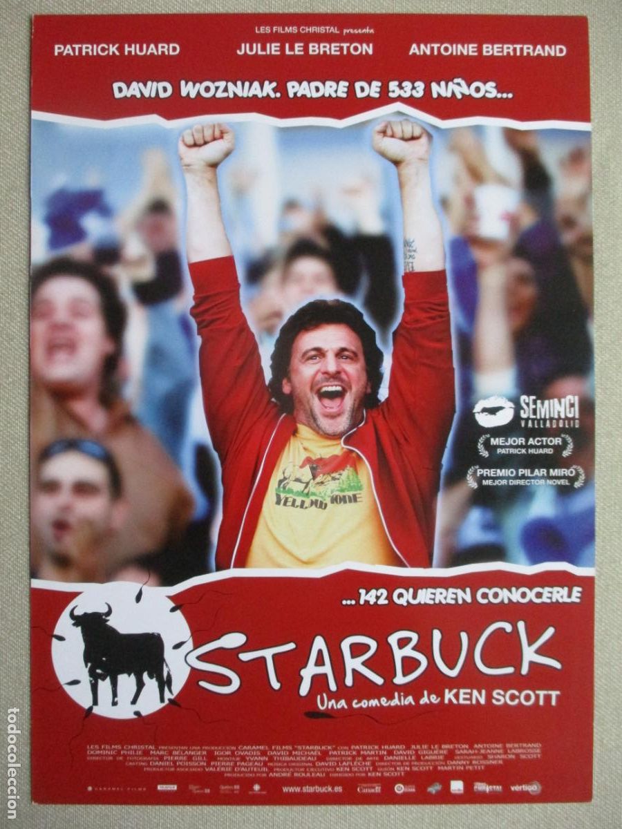 Cine: STARBUCK. GUIA ORIGINAL ESTRENO. PEDIDO MINIMO EN GUIAS 10 EUROS.