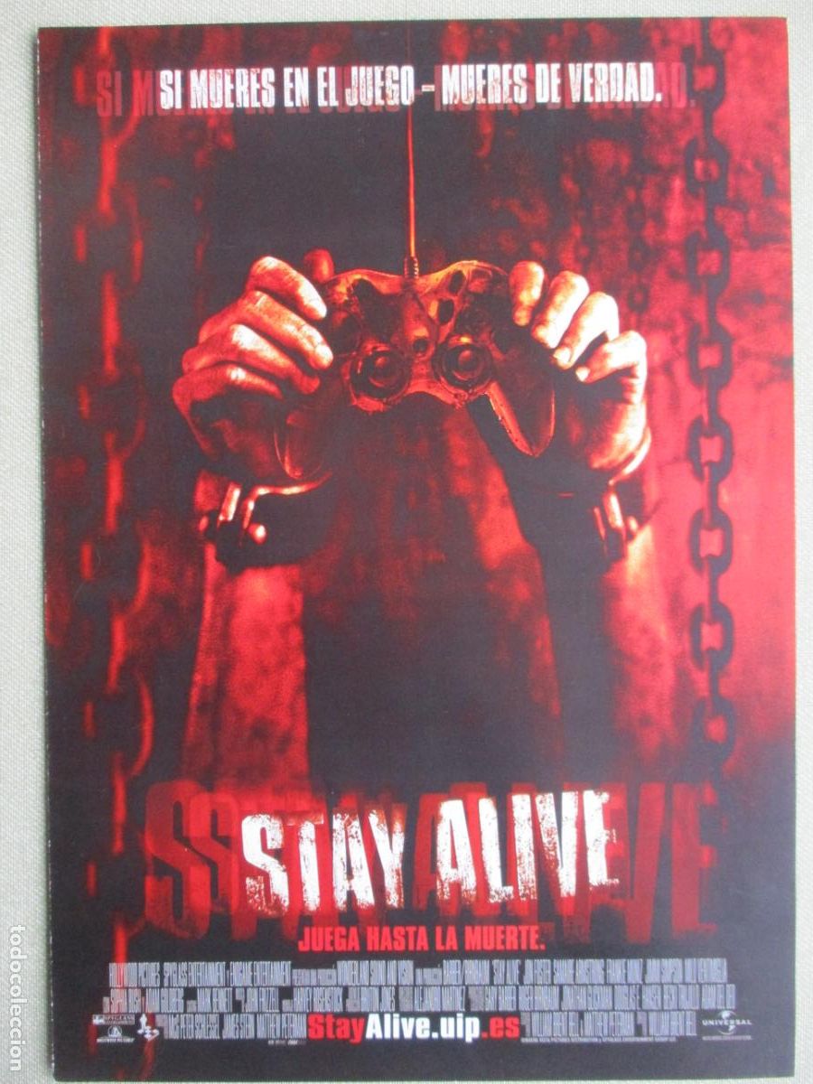 Cine: STAY ALIVE. GUIA ORIGINAL ESTRENO. PEDIDO MINIMO EN GUIAS 10 EUROS.