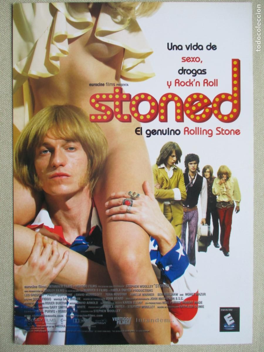 Cine: STONED. GUIA ORIGINAL ESTRENO. PEDIDO MINIMO EN GUIAS 10 EUROS.