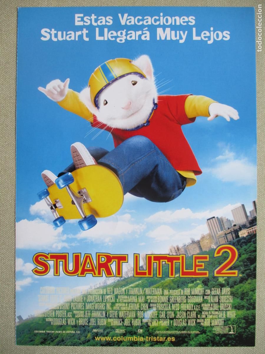 Cine: STUART LITTLE 2. GUIA ORIGINAL ESTRENO. PEDIDO MINIMO EN GUIAS 10 EUROS.