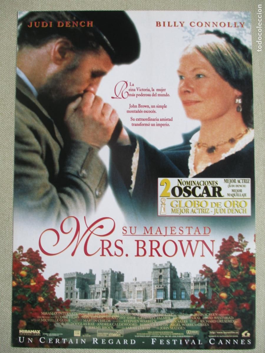 Cine: SU MAJESTAD MRS. BROWN. GUIA ORIGINAL ESTRENO. PEDIDO MINIMO EN GUIAS 10 EUROS.