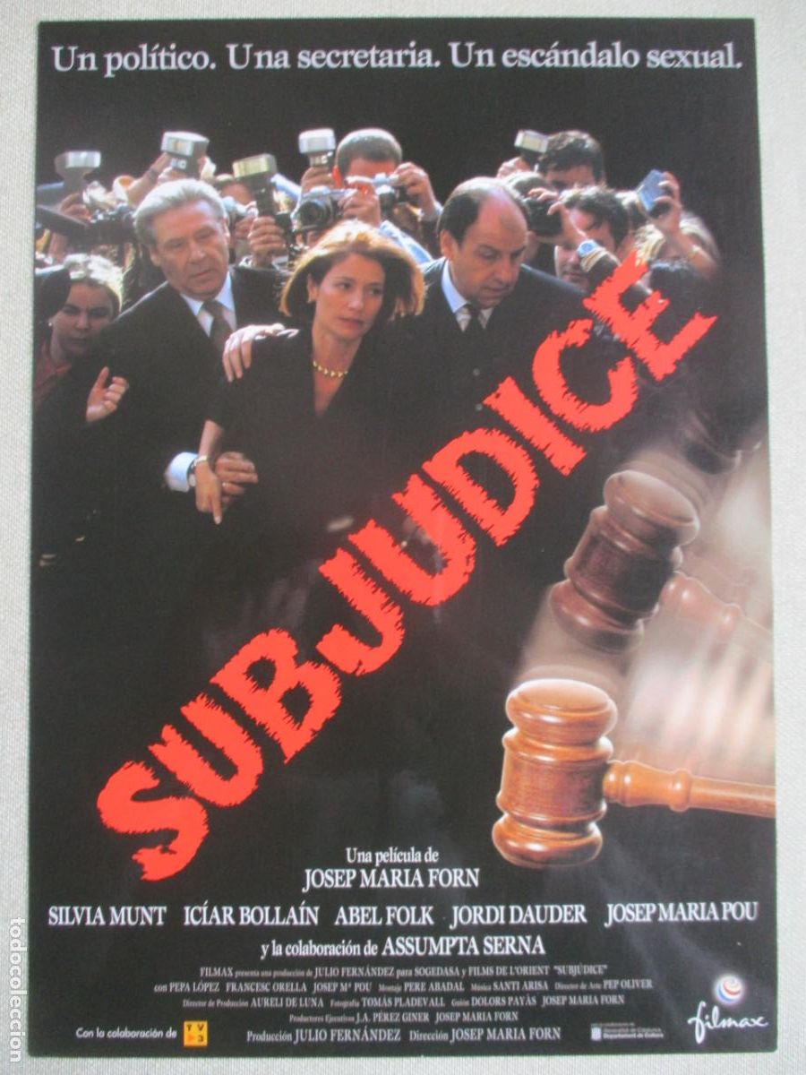 Cine: SUBJUDICE. GUIA ORIGINAL ESTRENO. PEDIDO MINIMO EN GUIAS 10 EUROS.