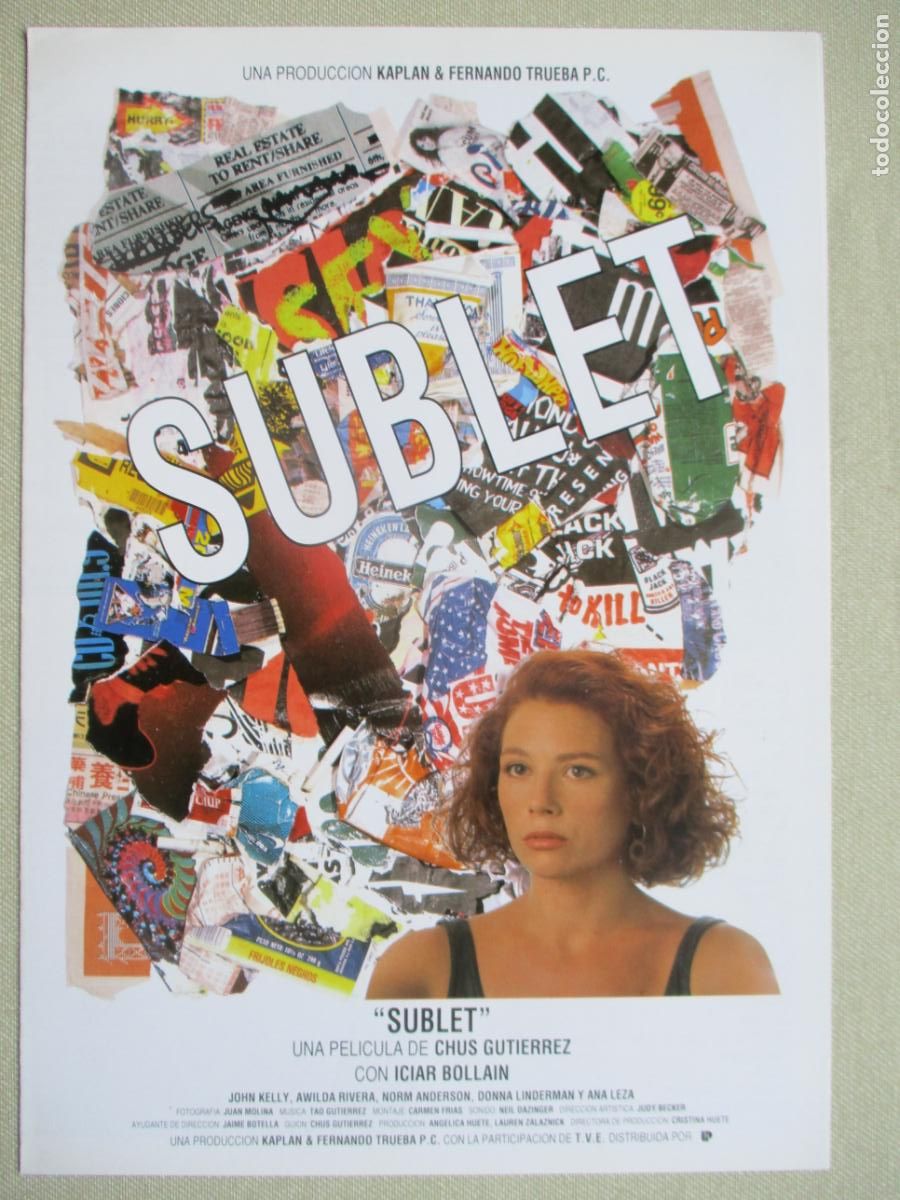 Cine: SUBLET. GUIA ORIGINAL ESTRENO. PEDIDO MINIMO EN GUIAS 10 EUROS.