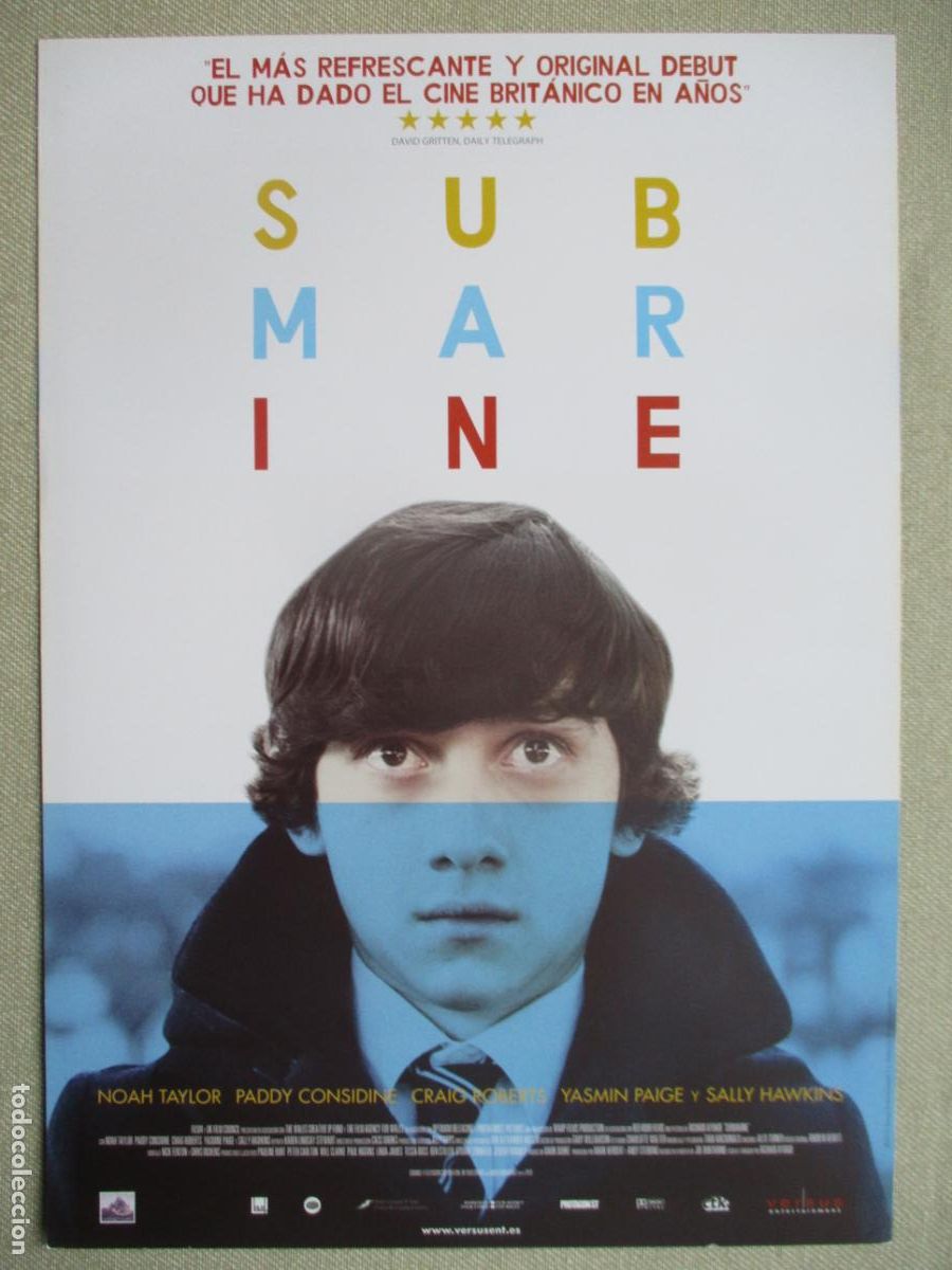 Cine: SUBMARINE. GUIA ORIGINAL ESTRENO. PEDIDO MINIMO EN GUIAS 10 EUROS.
