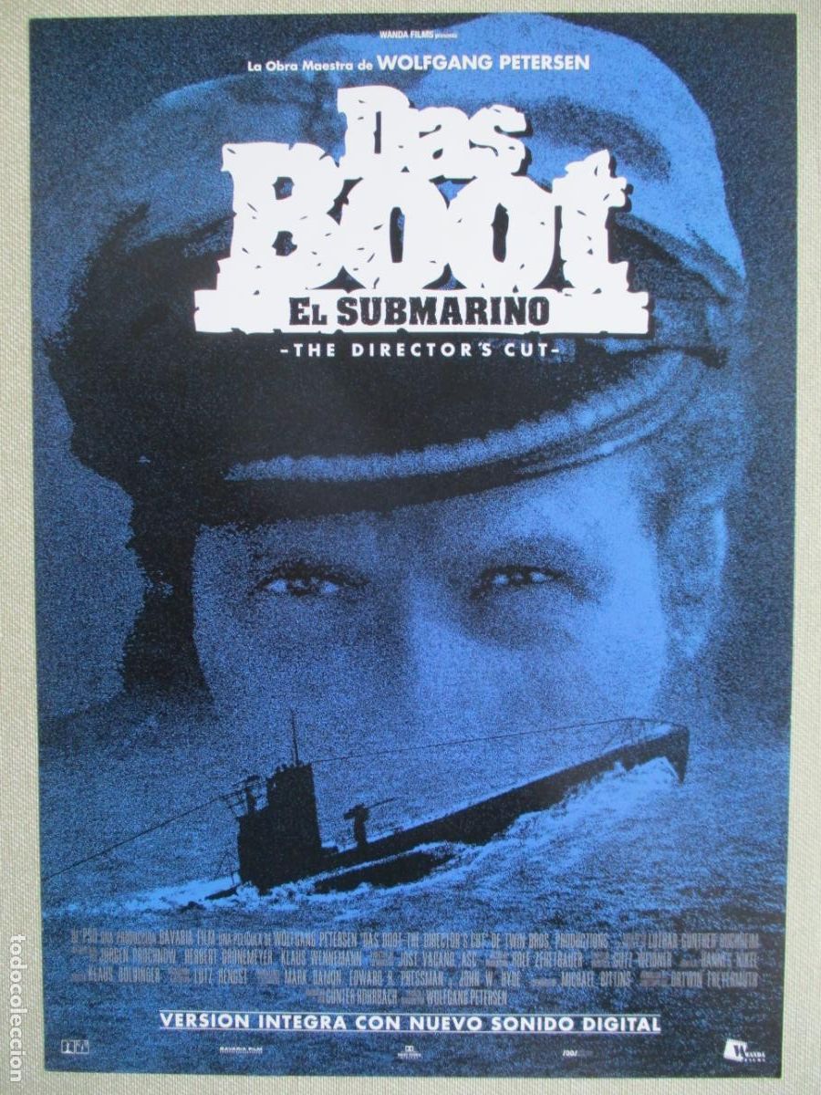 Cine: EL SUBMARINO. GUIA ORIGINAL RE-ESTRENO. PEDIDO MINIMO EN GUIAS 10 EUROS.