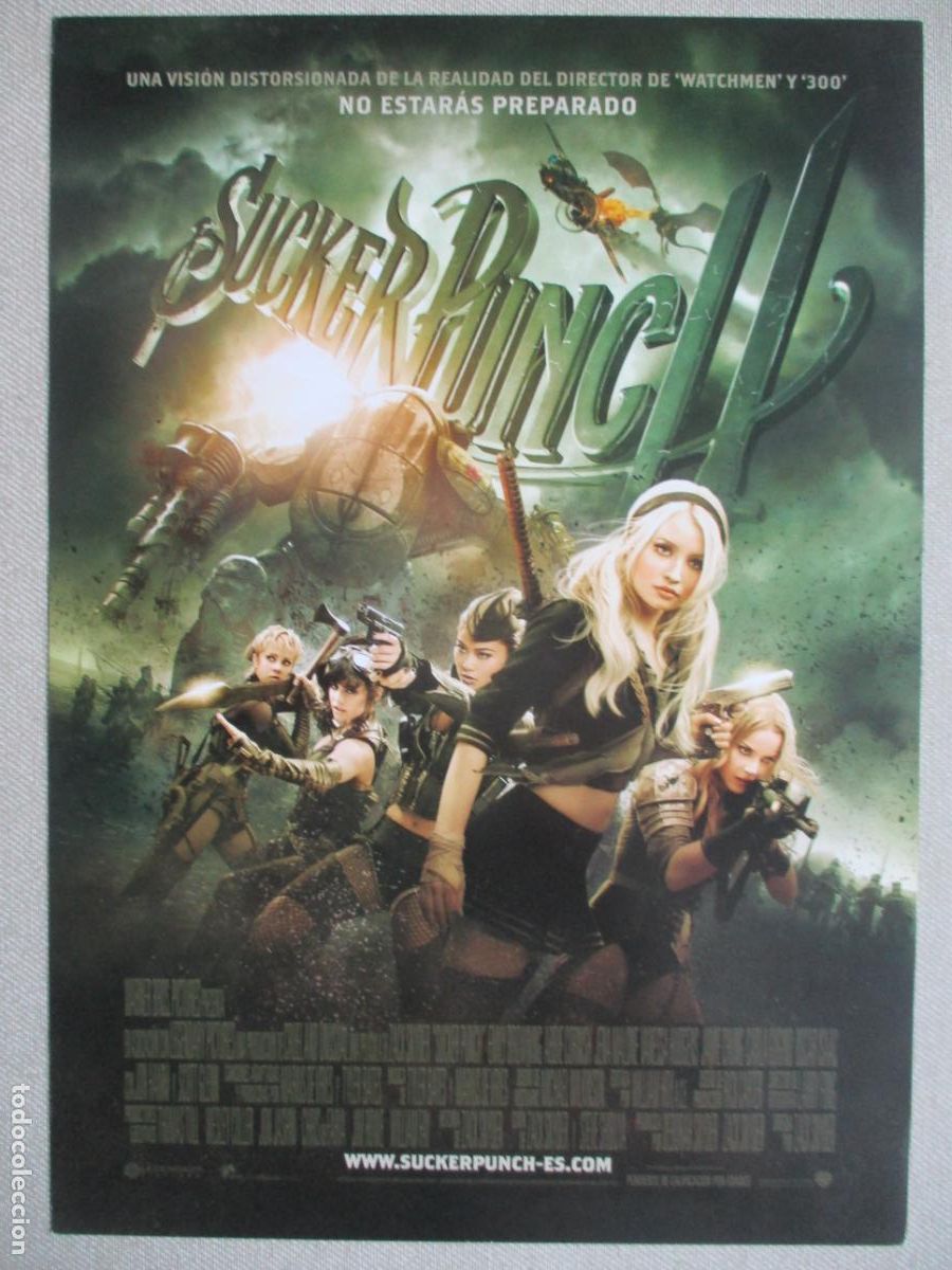 Cine: SUCKER PUNCH. GUIA ORIGINAL ESTRENO. PEDIDO MINIMO EN GUIAS 10 EUROS.