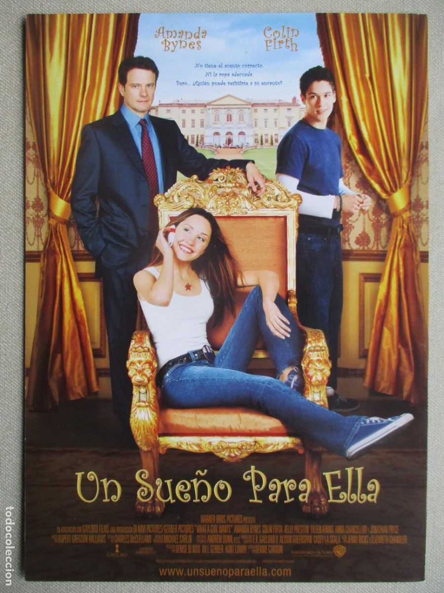 Cine: UN SUE&Ntilde;O PARA ELLA. GUIA ORIGINAL ESTRENO. PEDIDO MINIMO EN GUIAS 10 EUROS.