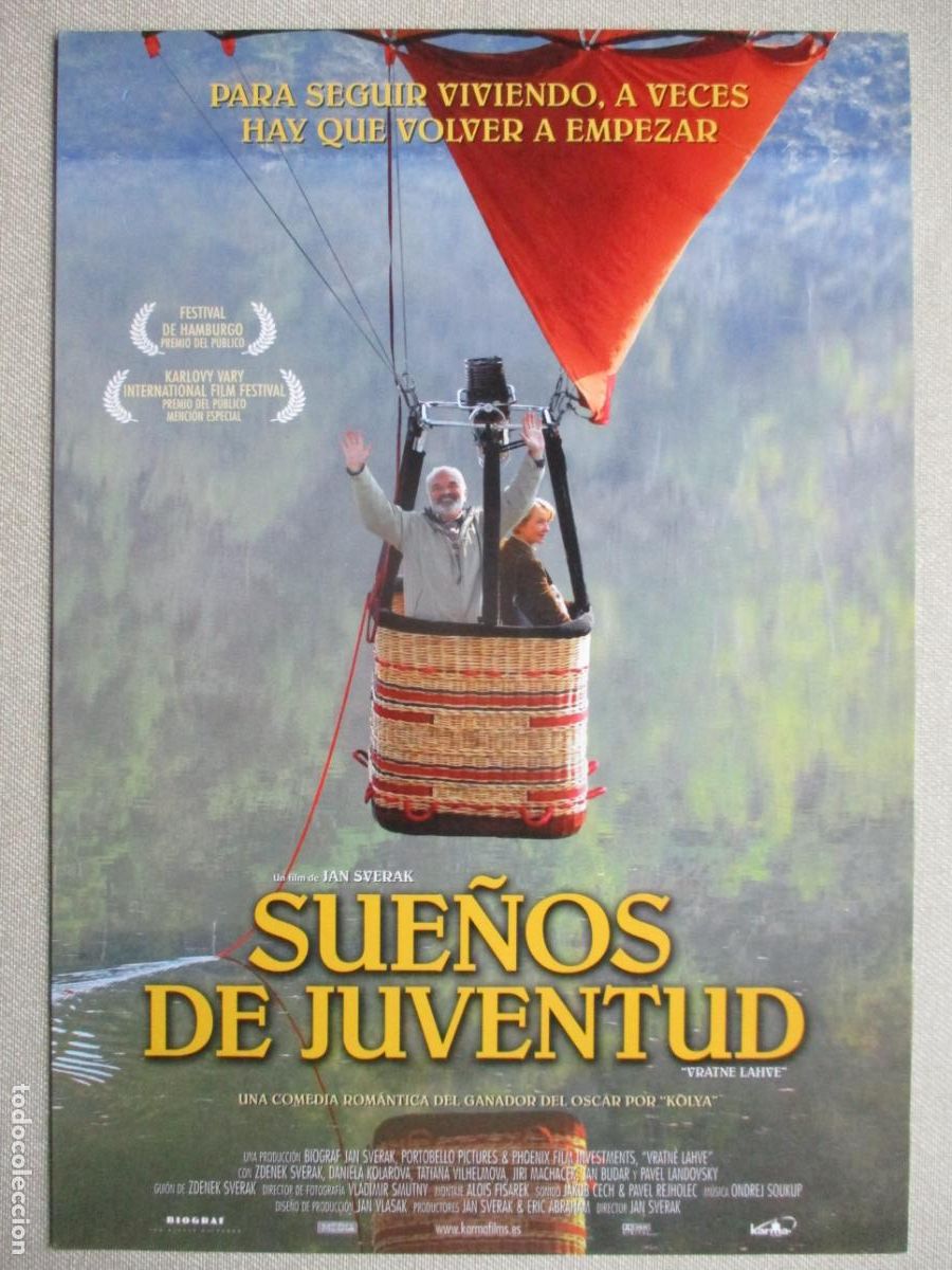 Cine: SUE&Ntilde;OS DE JUVENTUD. GUIA ORIGINAL ESTRENO. PEDIDO MINIMO EN GUIAS 10 EUROS.