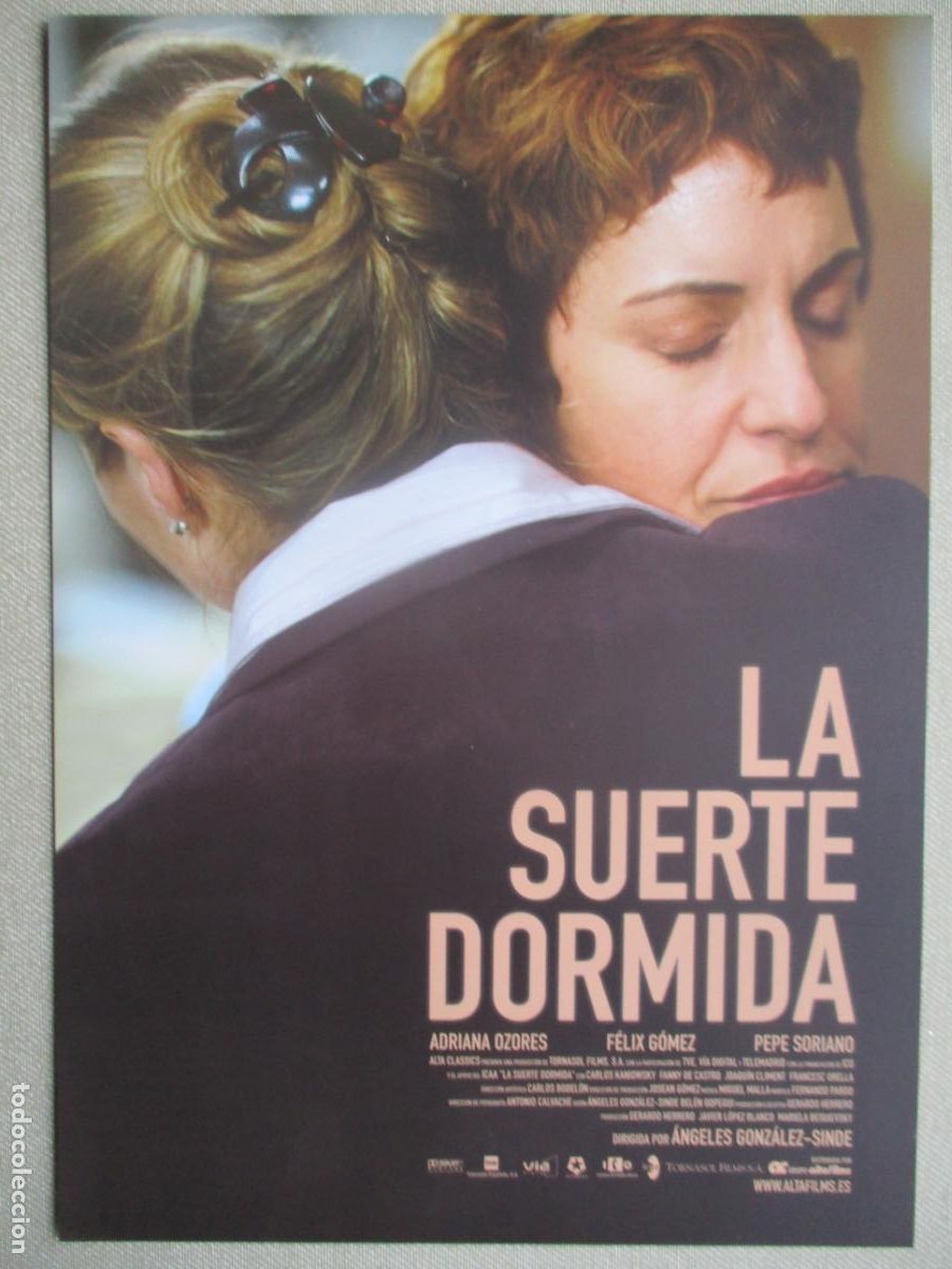 Cine: LA SUERTE DORMIDA. GUIA ORIGINAL ESTRENO. PEDIDO MINIMO EN GUIAS 10 EUROS.