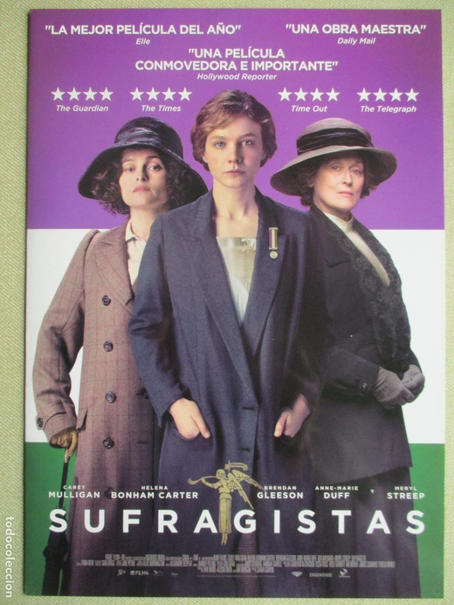 Cine: SUFRAGISTAS. GUIA ORIGINAL ESTRENO. PEDIDO MINIMO EN GUIAS 10 EUROS.