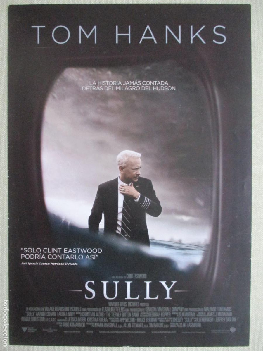 Cine: SULLY. GUIA ORIGINAL ESTRENO. PEDIDO MINIMO EN GUIAS 10 EUROS.