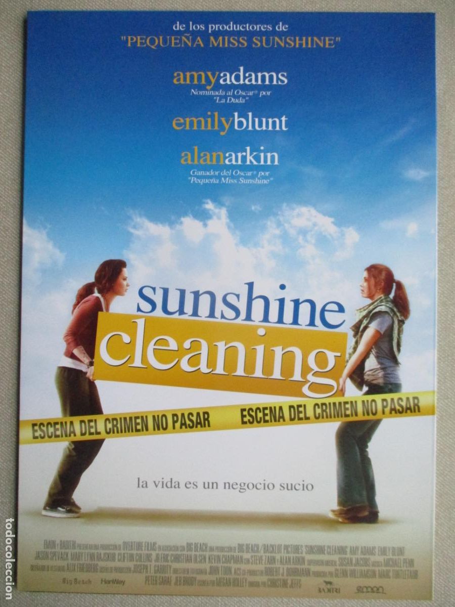 Cine: SUNSHINE CLEANING. GUIA ORIGINAL ESTRENO. PEDIDO MINIMO EN GUIAS 10 EUROS.