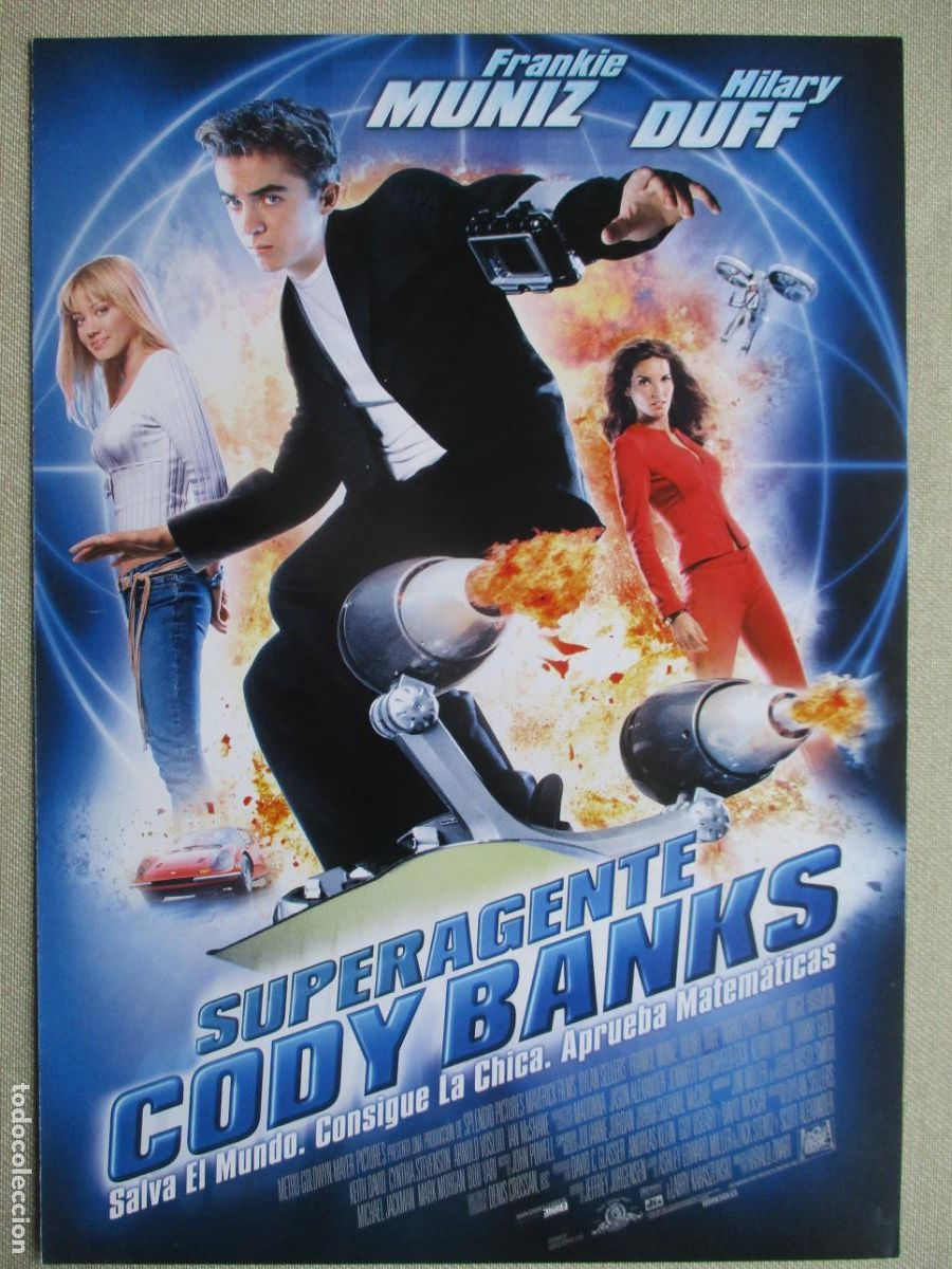 Cine: SUPERAGENTE CODY BANKS. GUIA ORIGINAL ESTRENO. PEDIDO MINIMO EN GUIAS 10 EUROS.