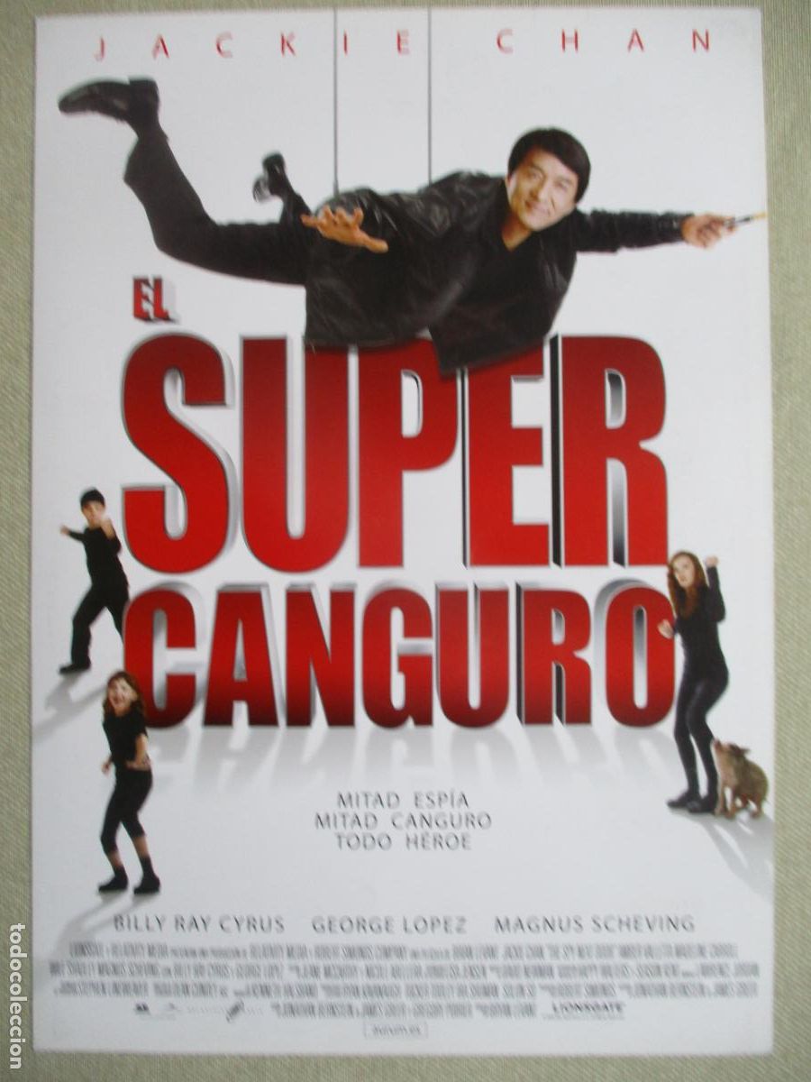 Cine: EL SUPER CANGURO. GUIA ORIGINAL ESTRENO. PEDIDO MINIMO EN GUIAS 10 EUROS.