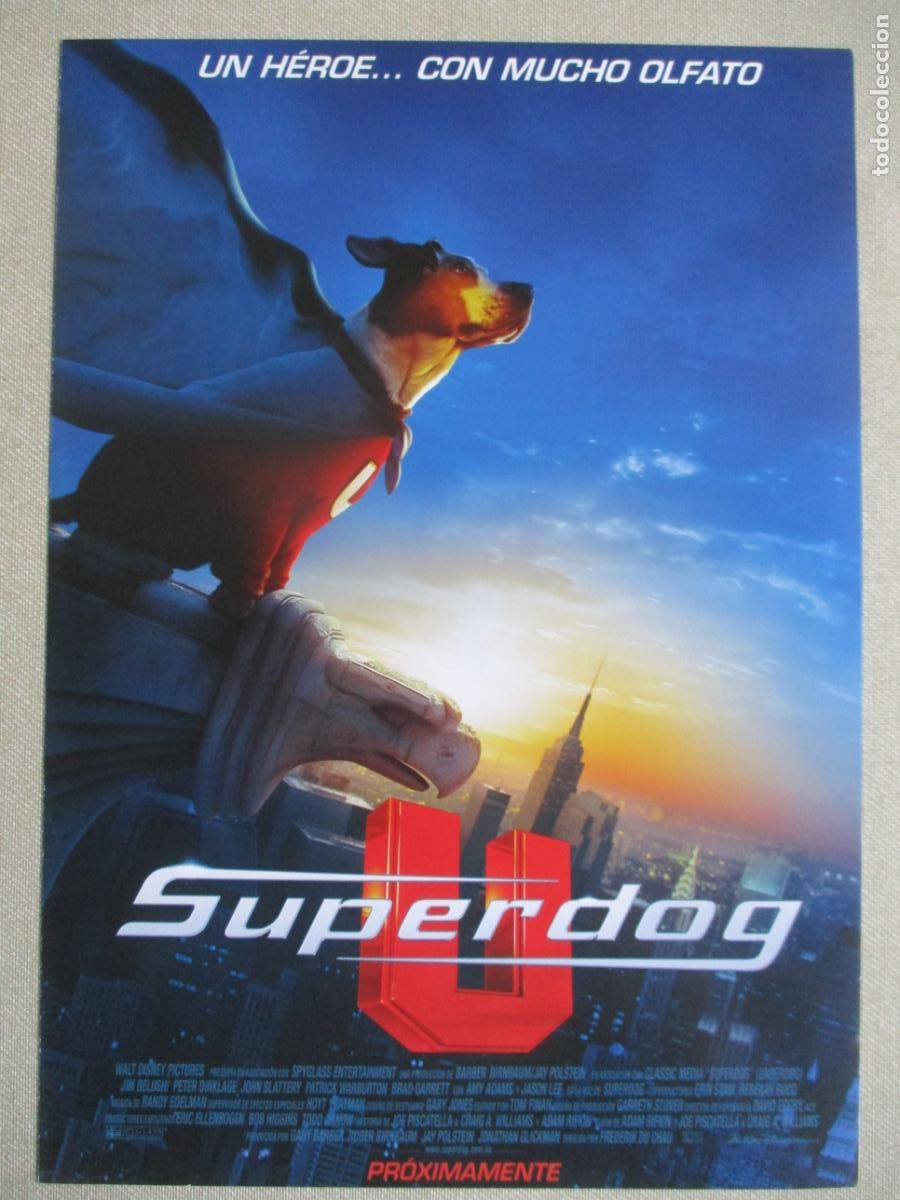 Cine: SUPERDOG. GUIA ORIGINAL ESTRENO. PEDIDO MINIMO EN GUIAS 10 EUROS.