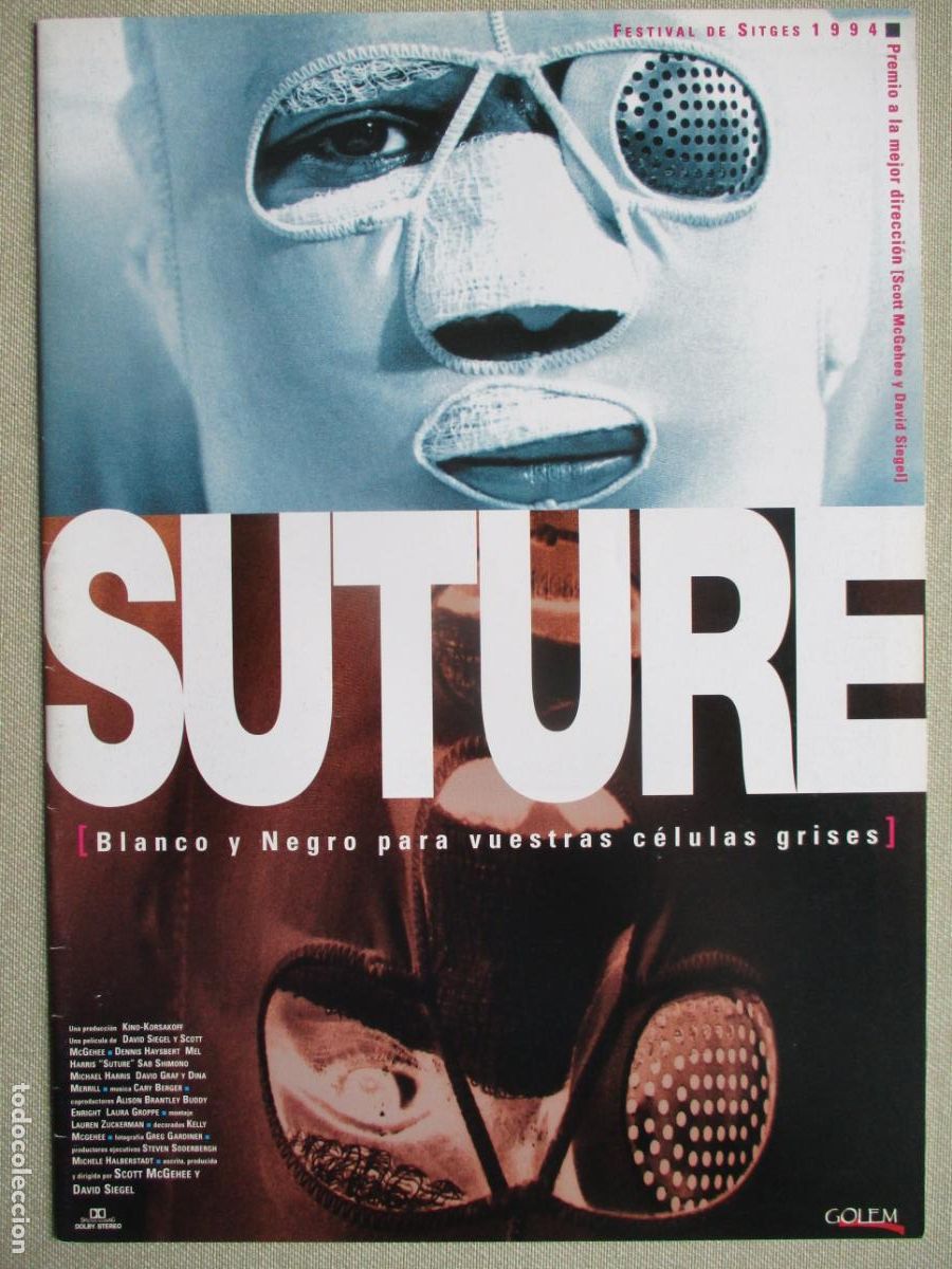 Cine: SUTURE. GUIA ORIGINAL ESTRENO. PEDIDO MINIMO EN GUIAS 10 EUROS.
