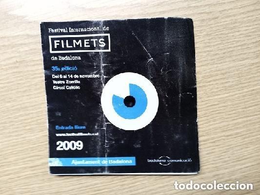 Cine: FOLLETO PUBLICITARIO DE FILMETS BADALONA A&Ntilde;O 2009 FOLLETO GUIA PUBLICITARIA DEL FESTIVAL CORTOMETRA