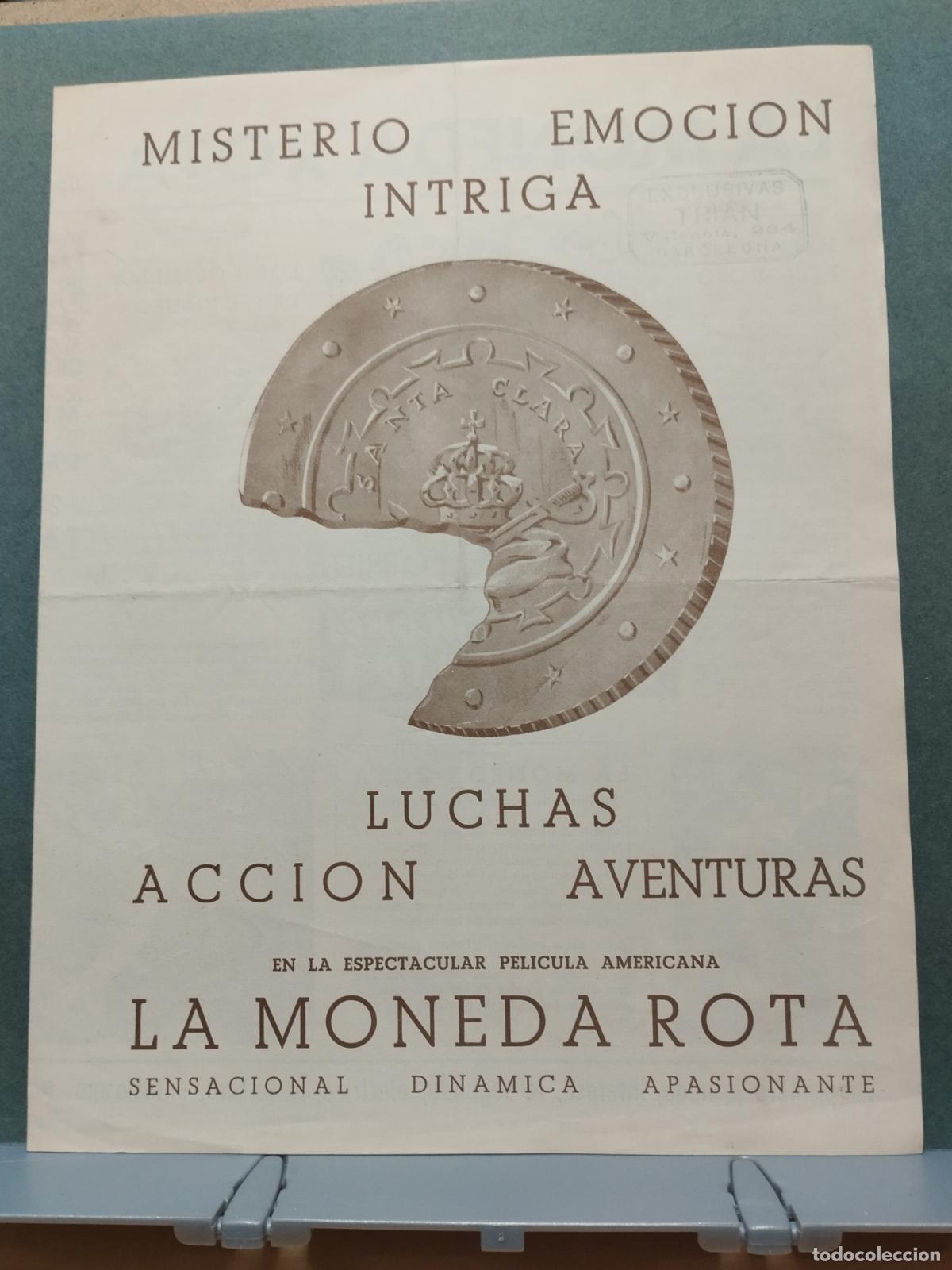 Cinema: BZB GUIA PUBLICITARIA DE CINE. LA MONEDA ROTA.