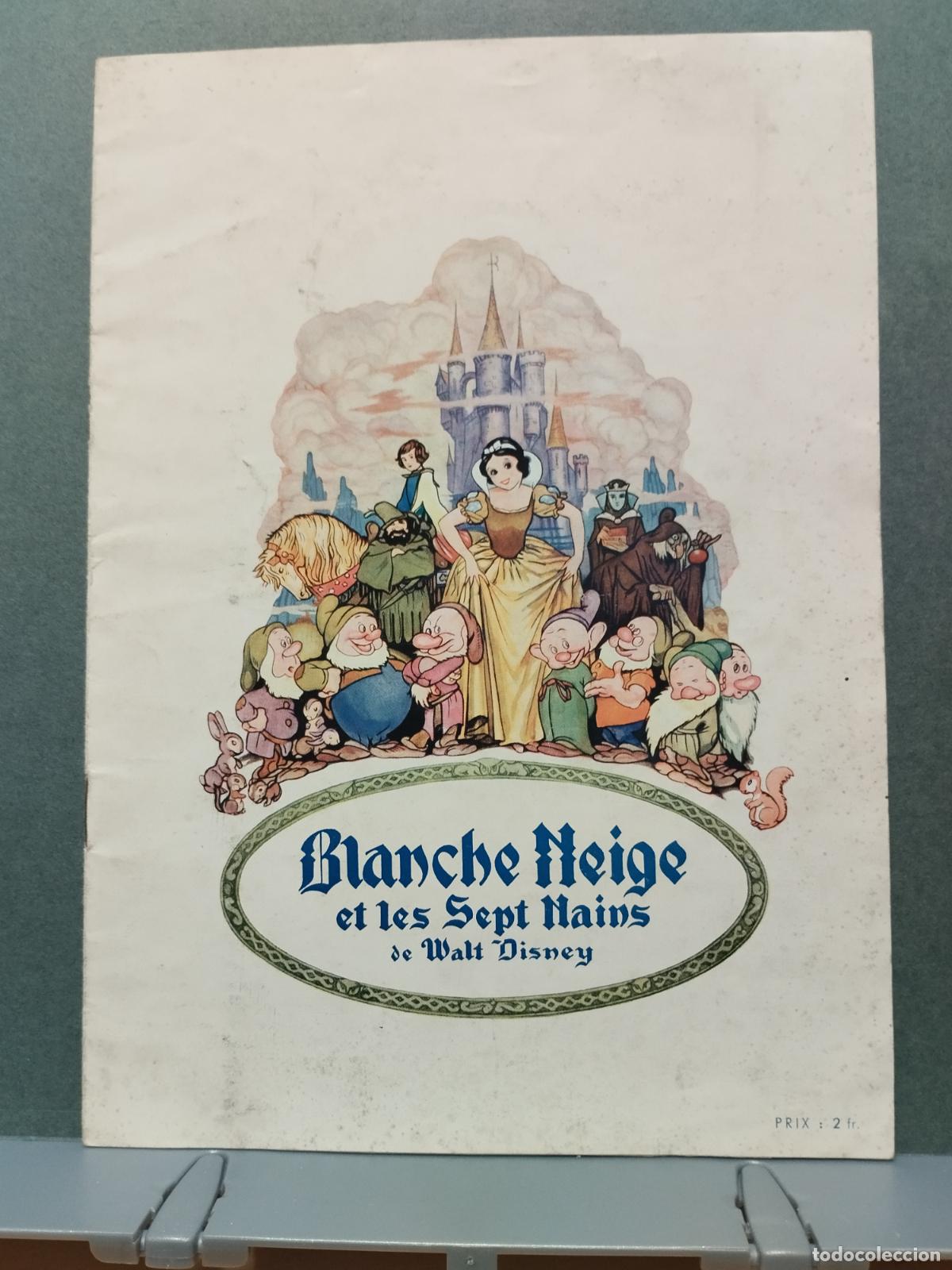 Cinema: BZB CINE. WALT DISNEY. GUIA PUBLICITARIA DE BLANCANIEVES Y LOS 7 ENANITOS. EN FRANCES. VER FOTOS.