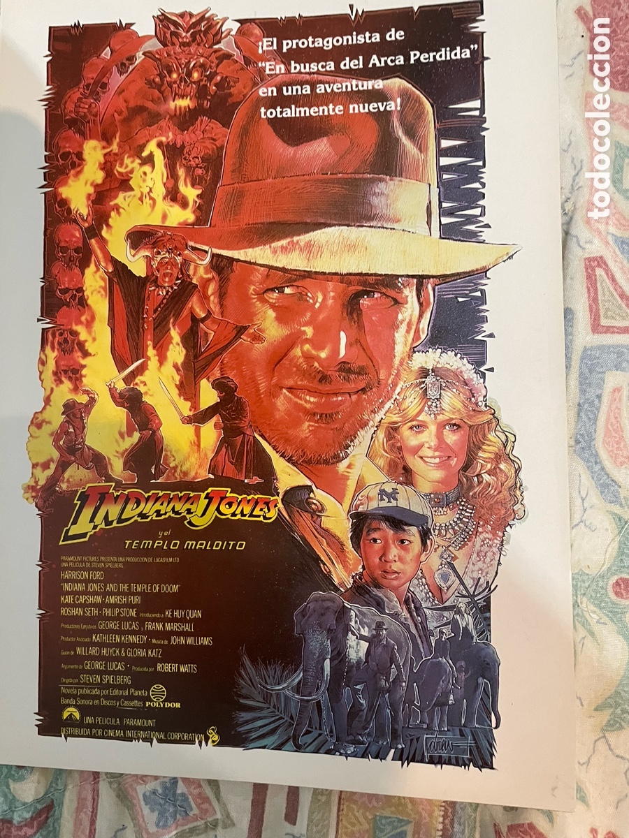 Cine: GU&Iacute;A PUBLICITARIA. INDIANA JONES EL TEMPLO MALDITOS