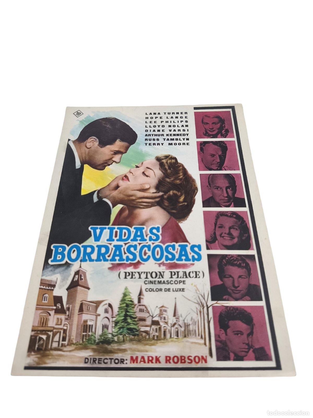 Cine: Gu&iacute;a de Prensa / Prospecto - Vidas Borrascosas (Peyton Place, 1957) - Lana Turner / 20th Century Fox