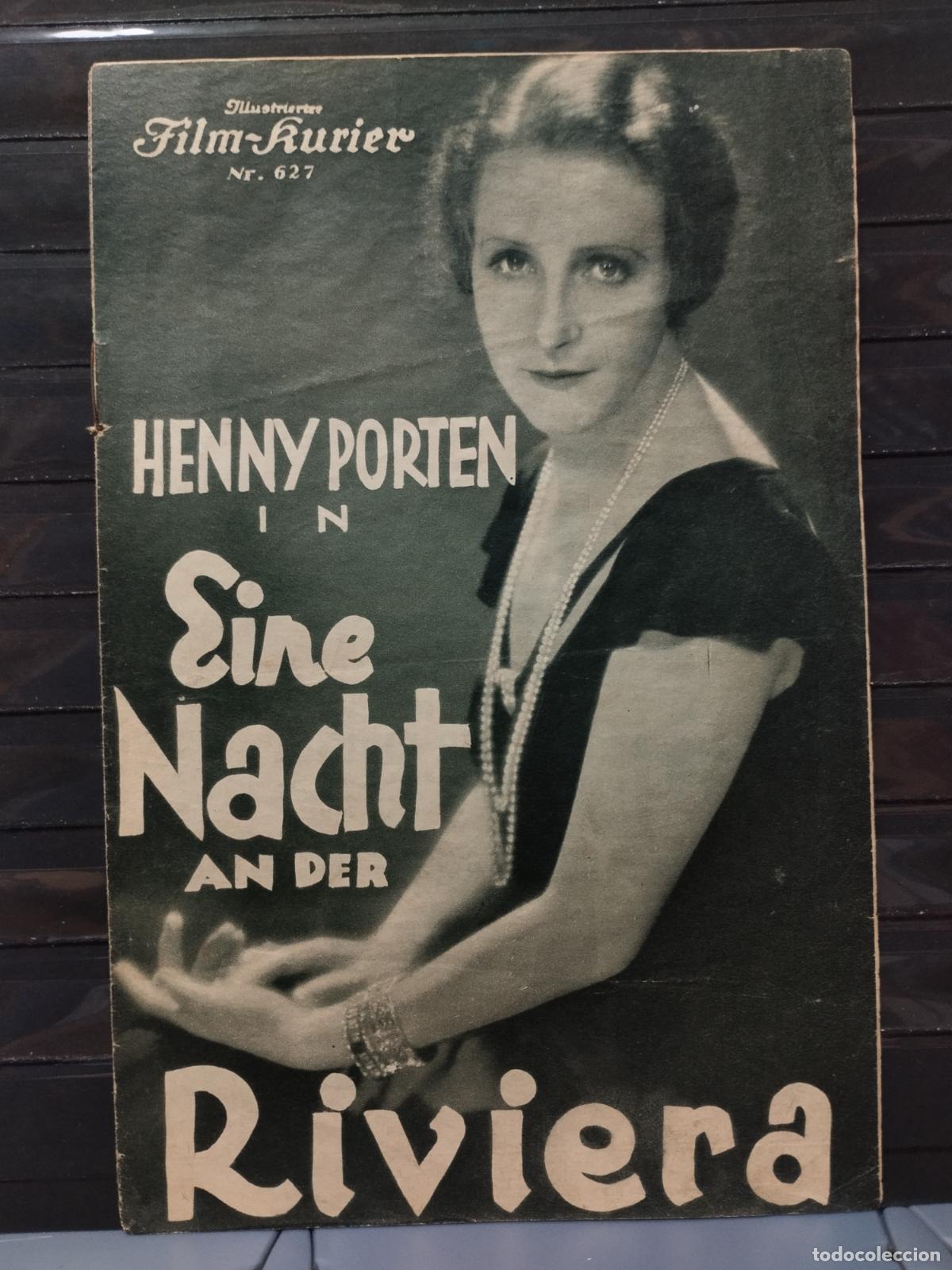 Cine: BZB GUIA PUBLICITARIA FILM-KURIER N&ordm; 627. UNA NOCHE EN LA RIVIERA.