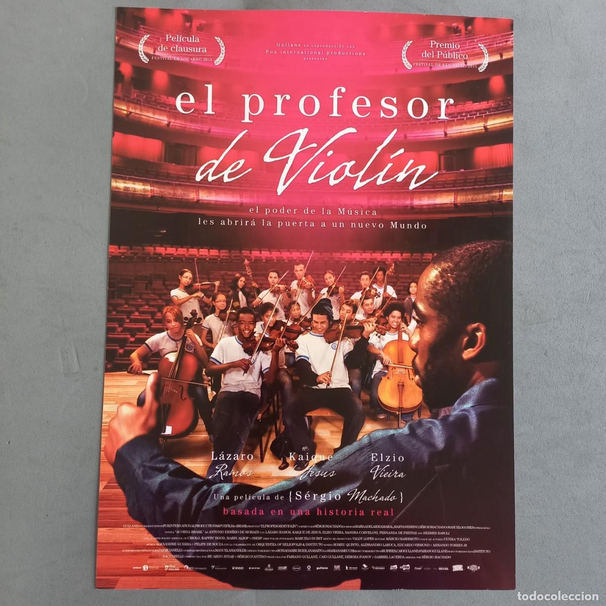 Cine: EL PROFESOR DE VIOL&Iacute;N de S&eacute;rgio Machado con L&aacute;zaro Ramos, Kaique de Jesus, Elzio Vieira