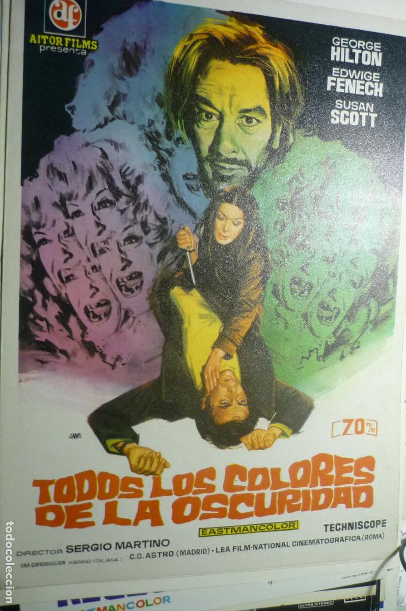 Cine: guia doble todos los colores de la oscuridad,.edwige fenech