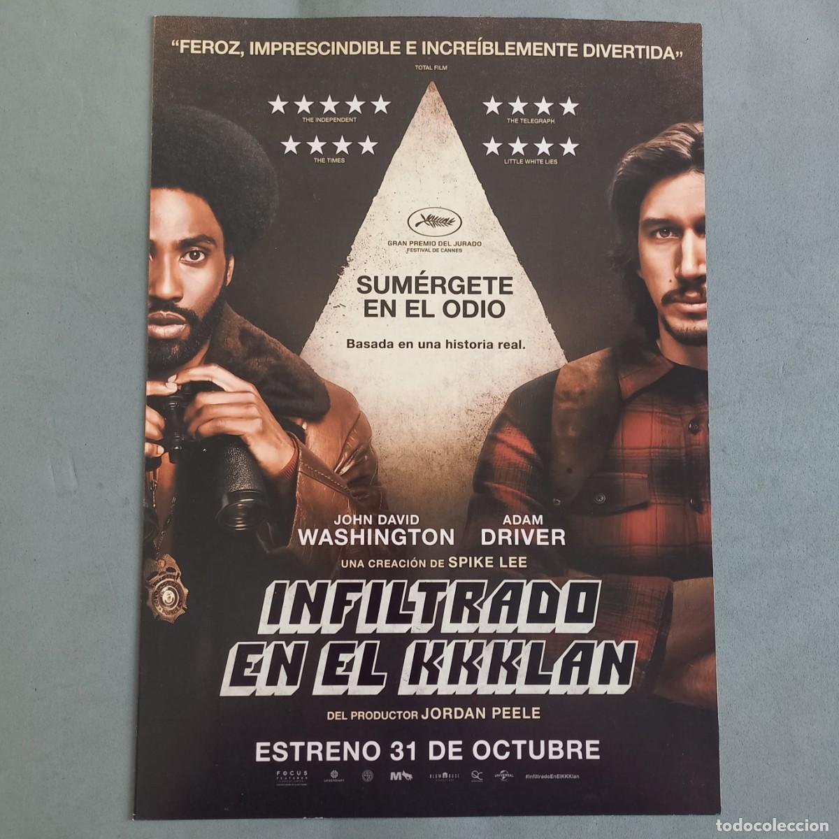 Cinema: INFILTRADO EN EL KKKLAN de Spike Lee con John David Washington, Adam Driver, Topher Grace
