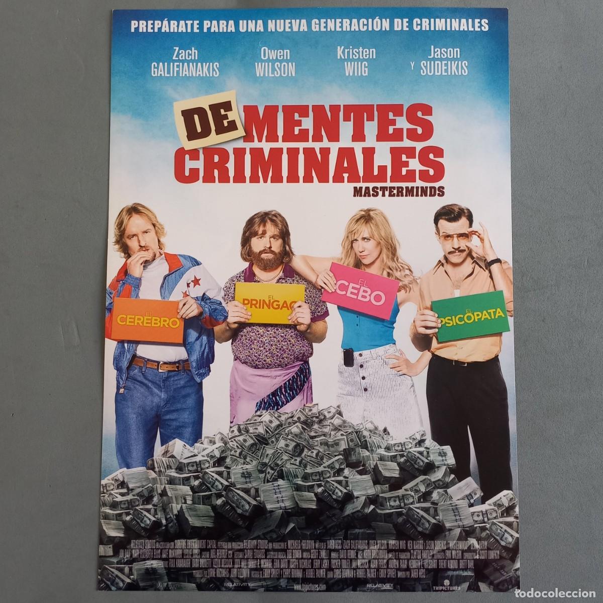 Cinema: DE-MENTES CRIMINALES de Jared Hess con Kristen Wiig, Owen Wilson, Zach Galifianakis, Jon Daly