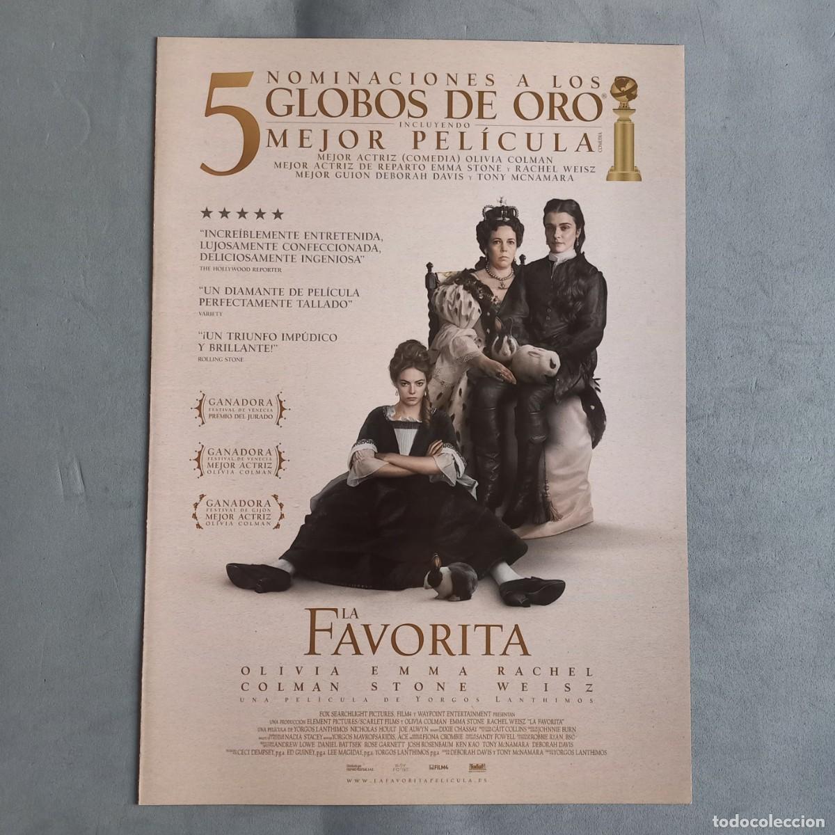 Cine: LA FAVORITA de Yorgos Lanthimos con Olivia Colman, Emma Stone, Rachel Weisz, Nicholas Hoult
