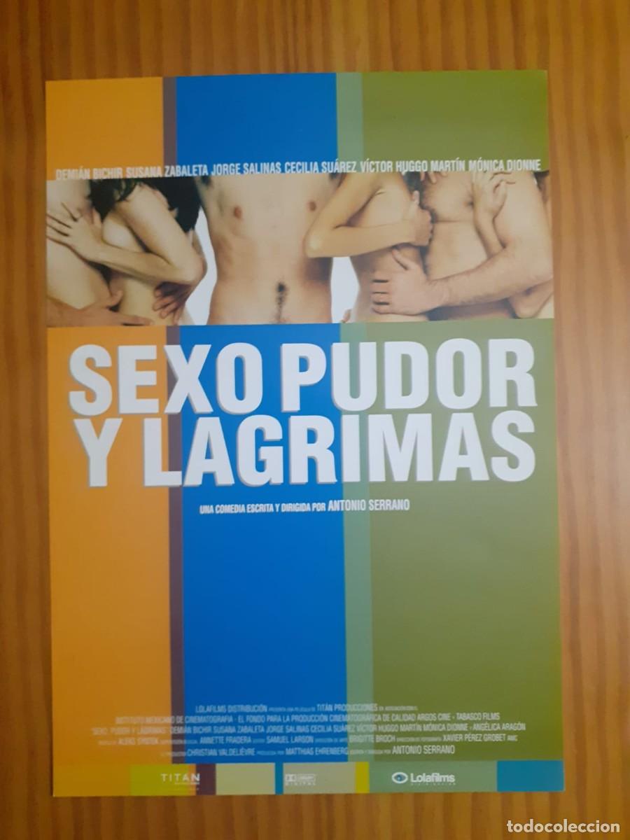 Cine: Gu&iacute;a promocional de prensa / Programa de mano Sexo, pudor y l&aacute;grimas (1999) Lolafilms - 30x21 cm