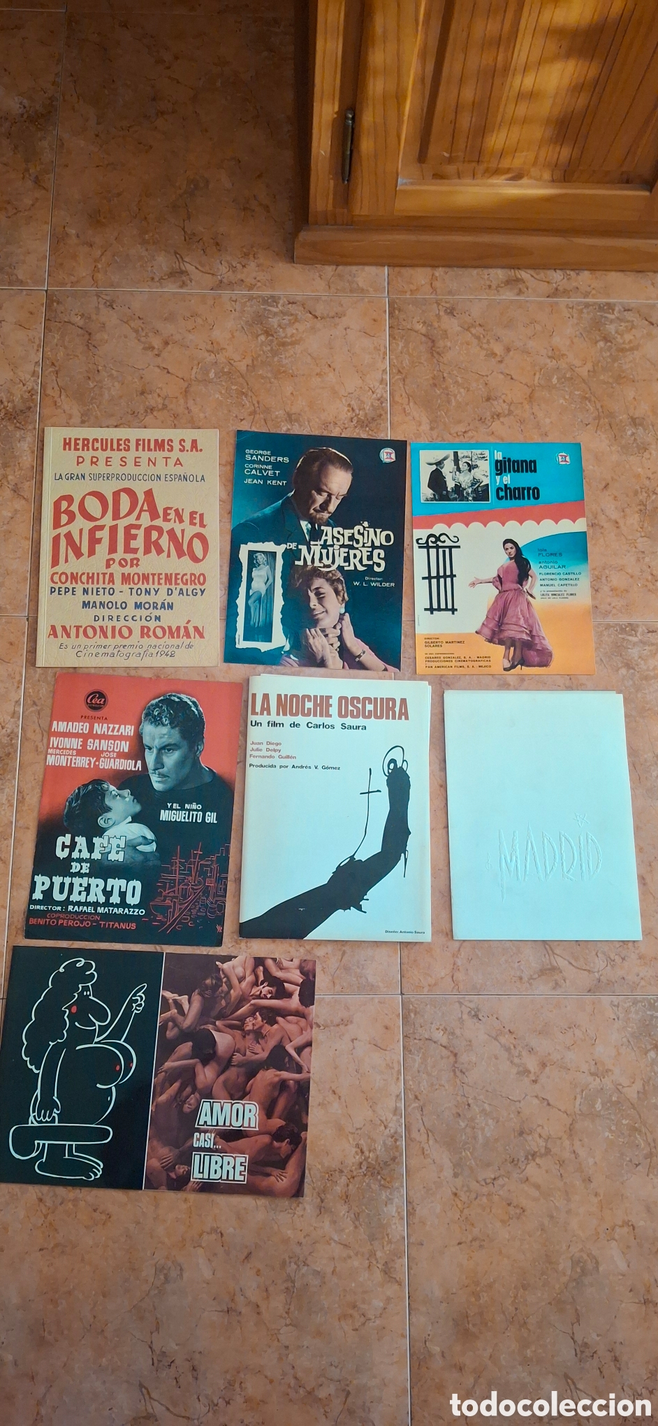 Cin&eacute;ma: LOTE DE 7 GU&Iacute;AS Y PROGRAMAS DE CINE CL&Aacute;SICO (A&Ntilde;OS 40-80) - COMPLETO Y DE &Eacute;POCA