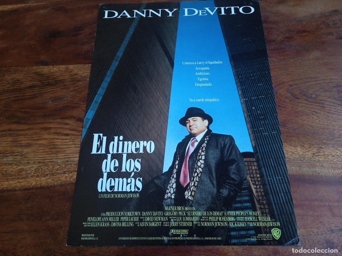 Cine: El dinero de los demas - Danny DeVito, Gragory Peck, Penelope Ann Miller - Guia original Warner 1991