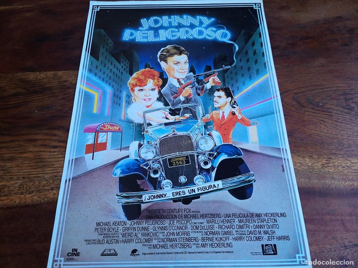 Cine: Johnny Peligroso - Michael Keaton, Marilu Henner, Peter Boyle - Guia original Incine 1984
