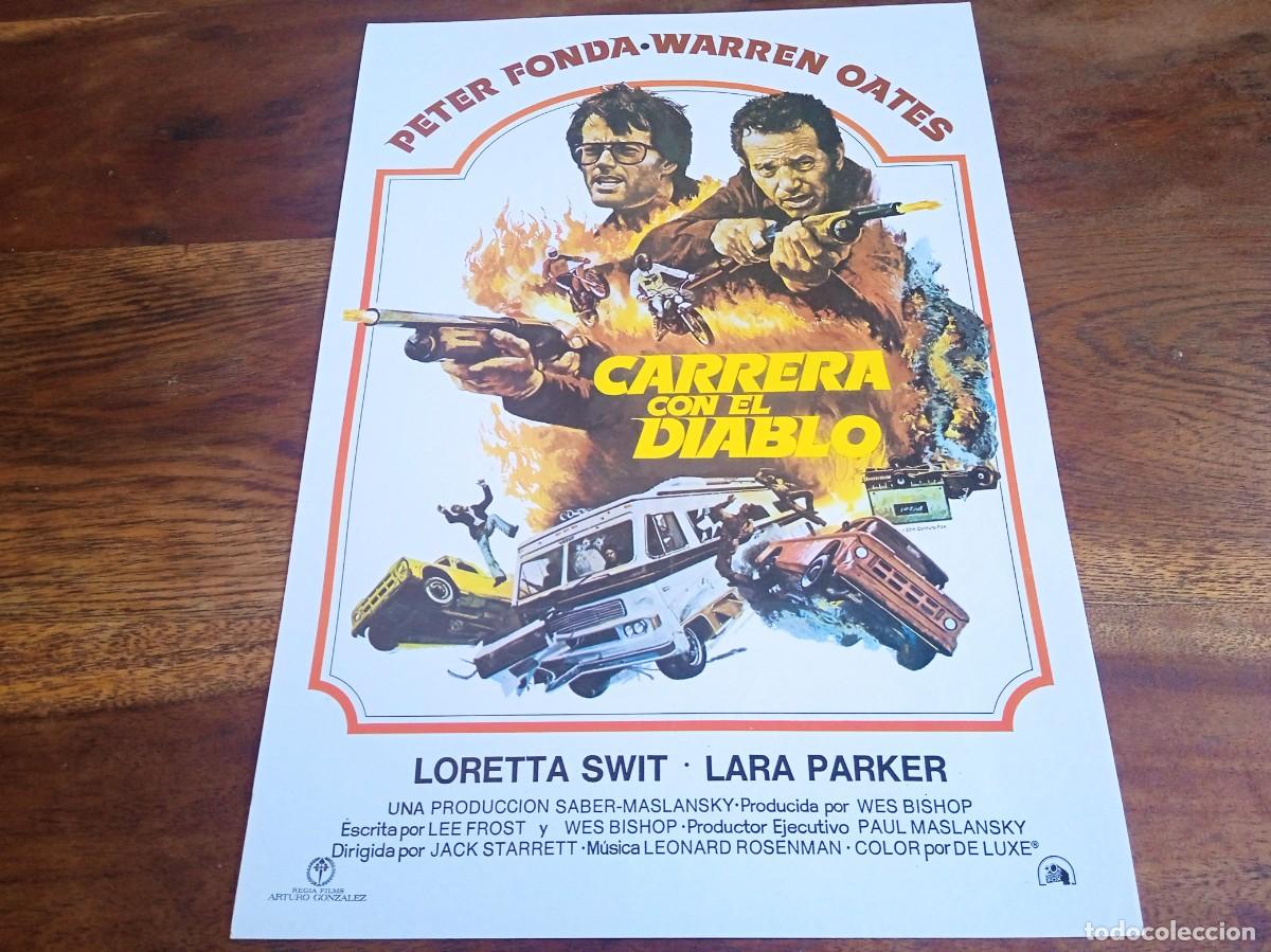 Cine: Carrera con el diablo - Peter Fonda, Warren Oates, Loreta Swit - Guia original Regia Films 1975