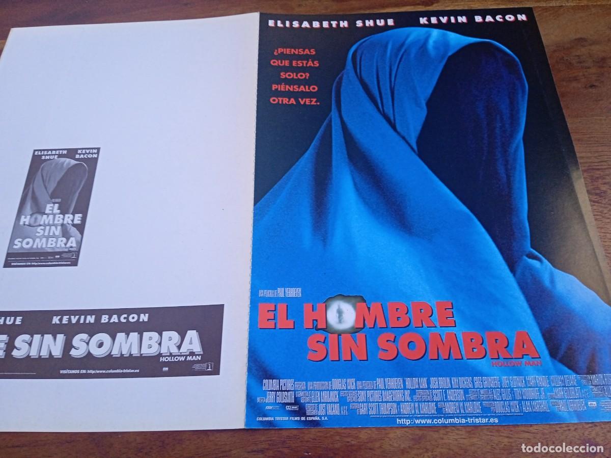 Cine: El hombre sin sombra - Elisabeth Shue, Kevin Bacon, Paul Verhoeven - Guia original Columbia 2000