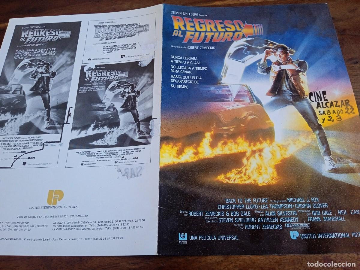 Cine: Regreso al futuro - Michael J. Fox, Christhoper Lloyd, Lea Thompson - Guia original U.I.P 1985