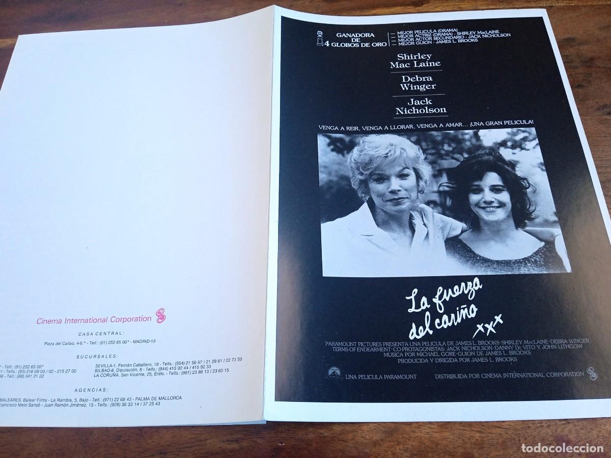 Cine: La fuerza del cari&ntilde;o - Shirley MacLaine, Debra Winger, Jack Nicholson - Guia original C.I.C 1983