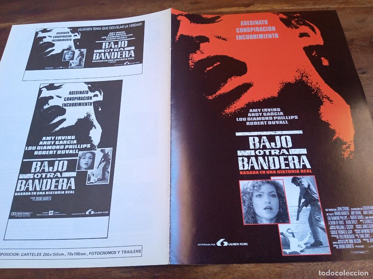 Cine: Bajo otra bandera - Amy Irving, Andy Garcia, Robert Duvall - Guia original Lauren 1990