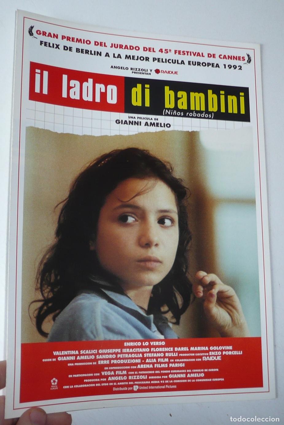 Cinema: Il ladro di bambini (Ni&ntilde;os robados) (Gianni Amelio, 1992) Enrico Lo Verso, Valentina Scalici