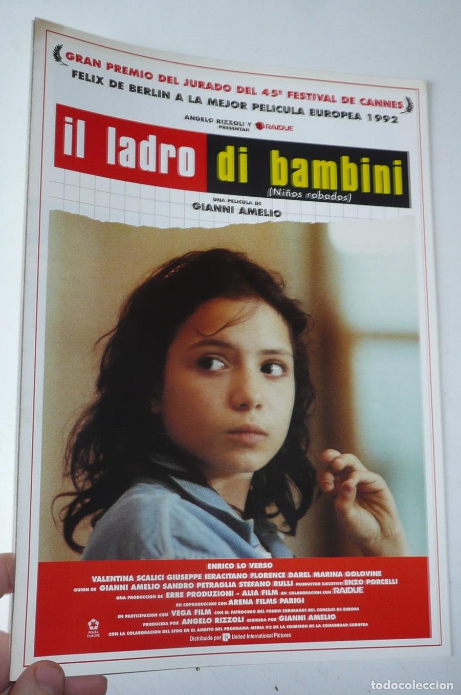 Cinema: Il ladro di bambini (Ni&ntilde;os robados) (Gianni Amelio, 1992) Enrico Lo Verso, Valentina Scalici
