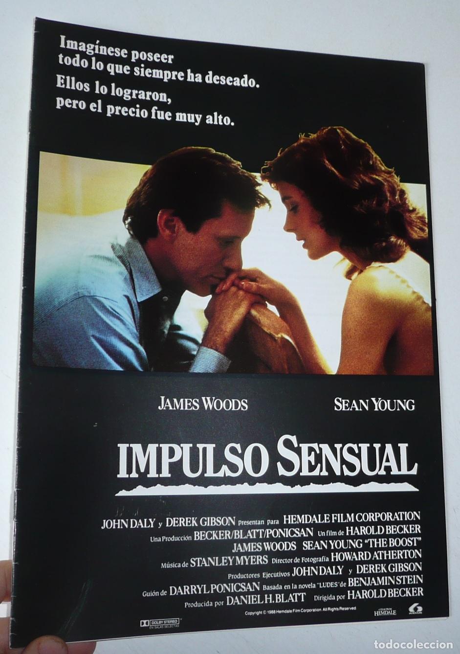 Kino: Impulso sensual (Harold Becker, 1988) Sean Young, James Woods, Steven Hill, John Kapelos