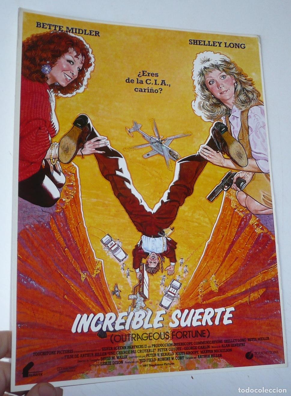 Cinema: Increible suerte (Outrageous fortune) (Arthur Hiller, 1987) Bette Midler, Shelley Long, Peter Coyote
