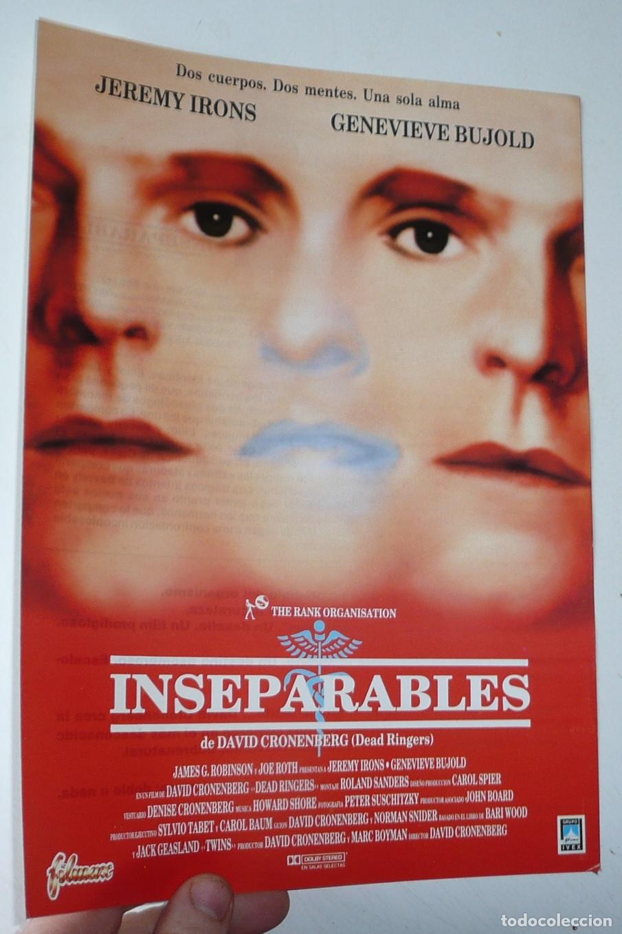 Cin&eacute;ma: Inseparables (David Cronenberg, 1988) Gu&iacute;a de cine. Jeremy Irons, Genevieve Bujold