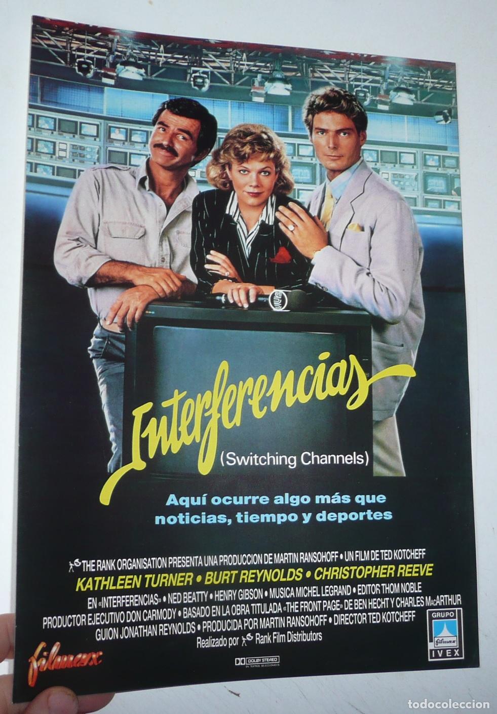 Cinema: Interferencias (Ted Kotcheff, 1988) Gu&iacute;a de cine. Kathleen Turner, Burt Reynolds, Christopher Reeve